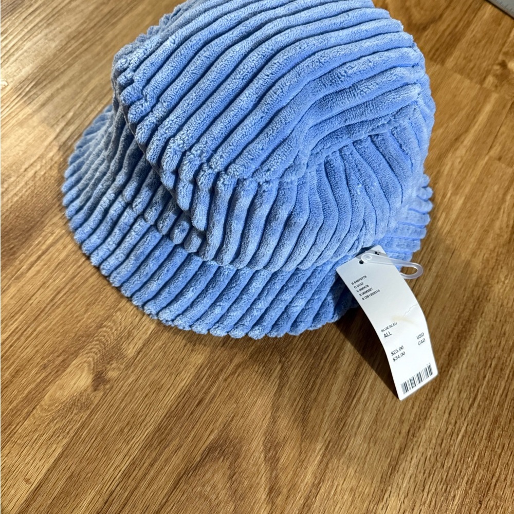 Urban Outfitters Blue Corduroy Bucket Hat